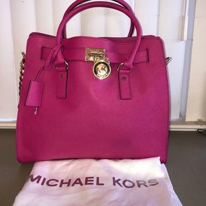 Pink Michael Kors tote purse